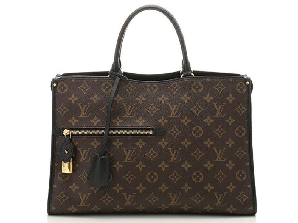 LOUIS VUITTON Shoulder Bag Popincourt Monogram Noir Black